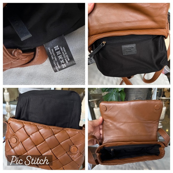 DUNE LONDON woven LEATHER crossbody brown - Picture 17 of 17